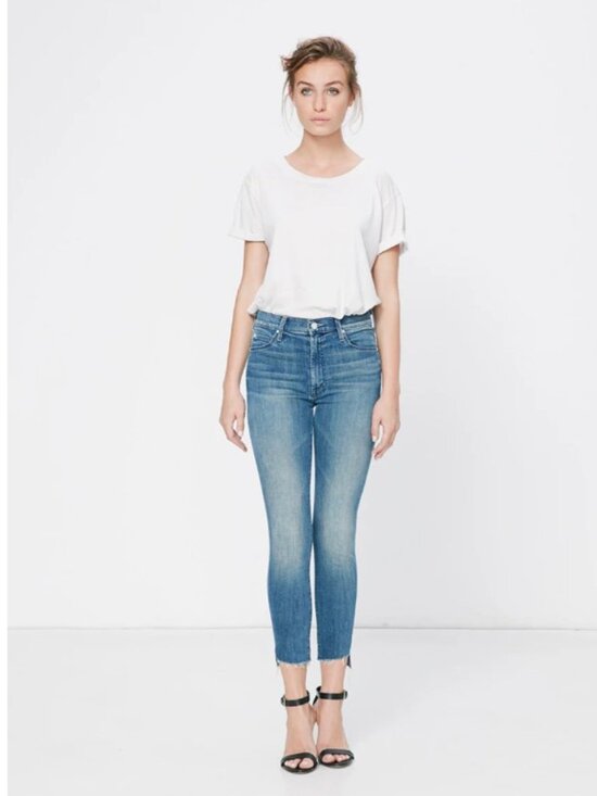 MOTHER Denim - MOTHER The Stunner Ankle‎ Step Fray Jean Good Girls Do size 26